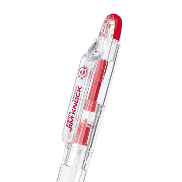 Zebra JIM-KNOCK 0.7mm Oil-based Red Ink Ballpoint Pen