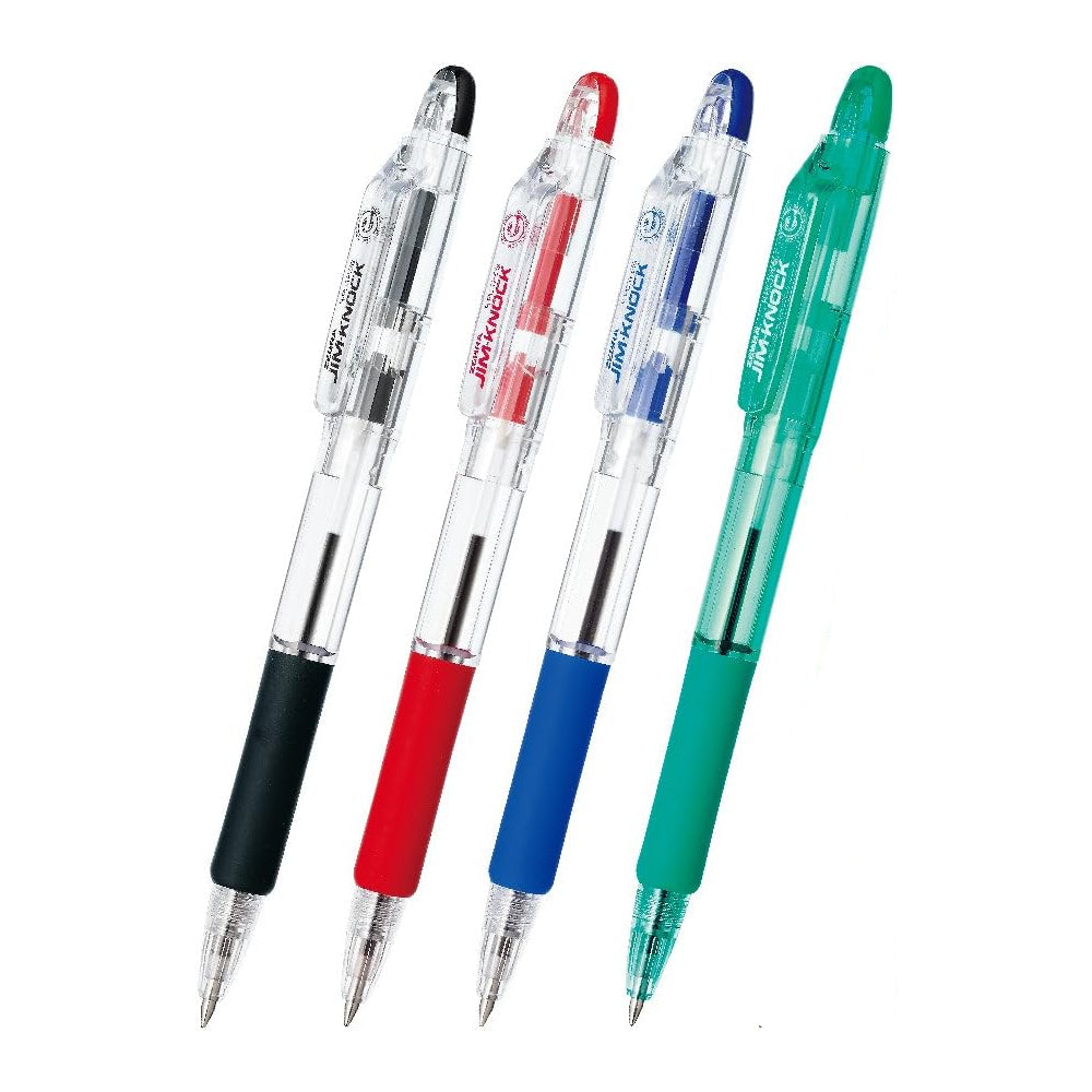 Zebra JIM-KNOCK 0.7mm Oil-based Ballpoint Pens (Pack of 4)
