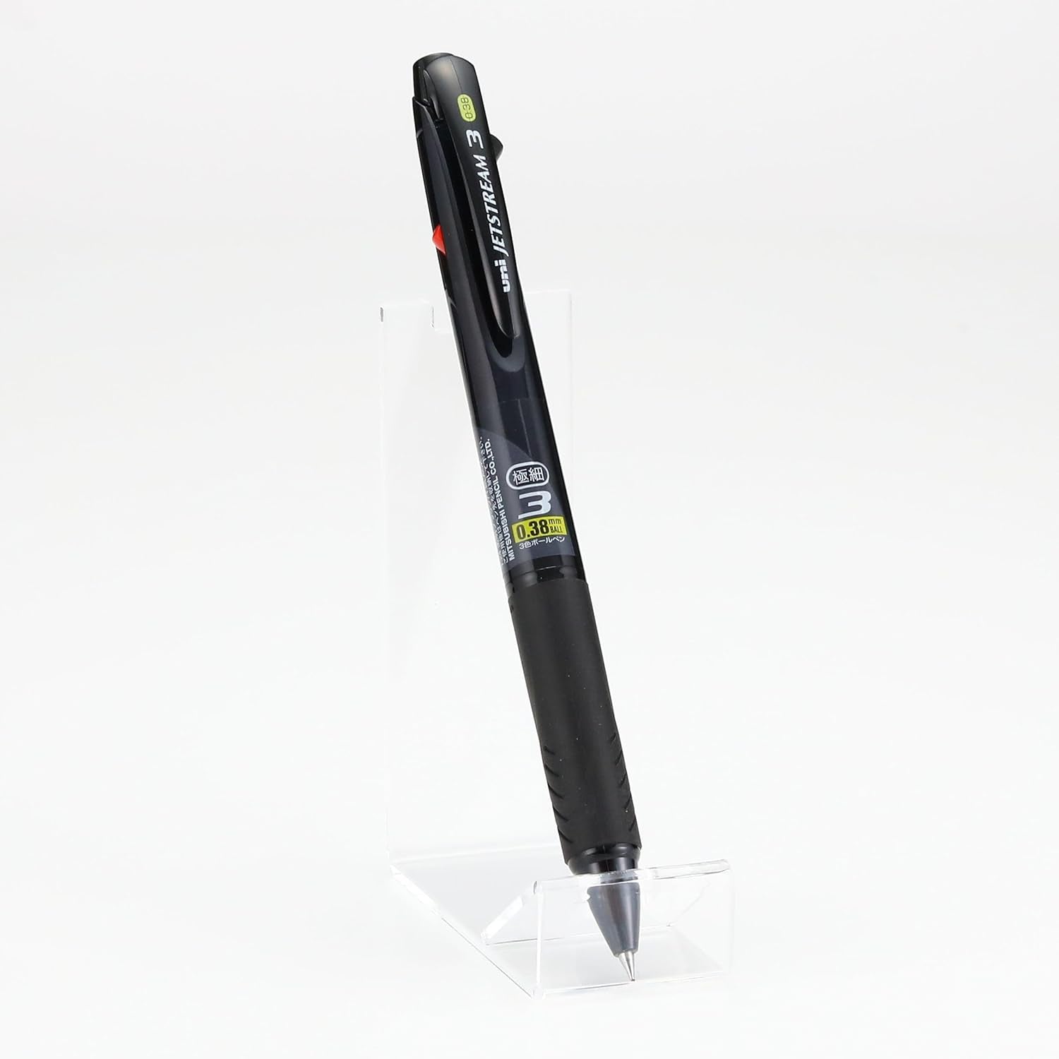 Uni Jetstream 3 0.38mm 3-Colour Black, Blue, Red Ink Ballpoint Pens (Pack of 3)