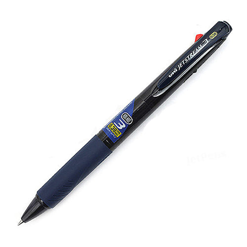 Uni Jetstream 3 0.38mm 3-Colour Black, Blue, Red Ink Ballpoint Pens (Pack of 3)