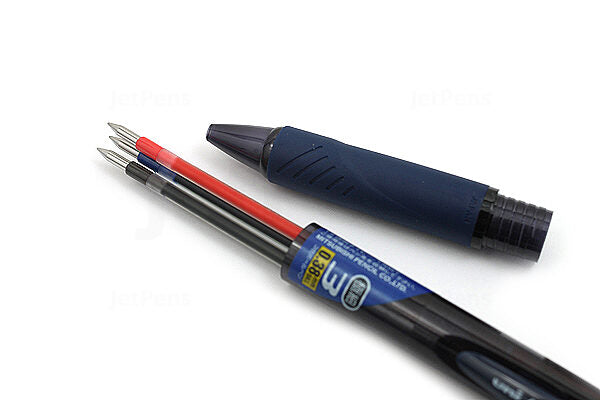 Uni Jetstream 3 0.38mm 3-Colour Black, Blue, Red Ink Ballpoint Pens (Pack of 3)
