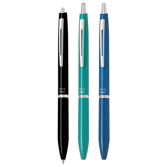 Pilot Acro 300 0.7mm Oil-based Black Ink Ballpoint Pens (Pack of 3)