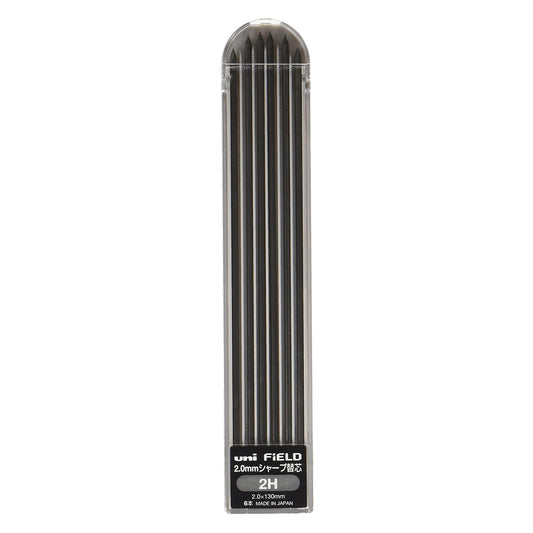 Uni FiELD 2H 2.0 mm Construction Mechanical Pencil Leads (Pack of 6)