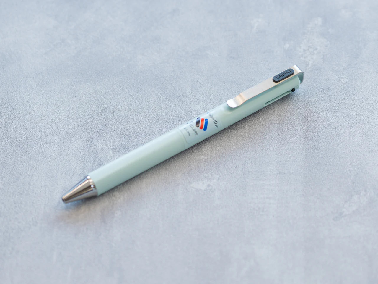 Sakura Ballsign iD 3C 0.4mm 3-Colour Ballpoint Pen, Pure Black, Blue, Red Ink