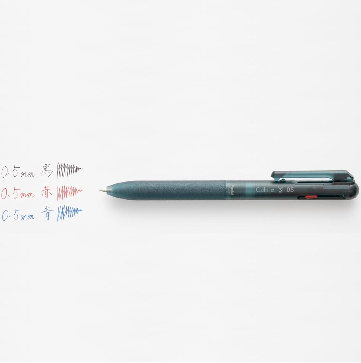 Pentel Calme Relaxed Frost Series 0.5mm 3-Colour Silent Ballpoint Pen