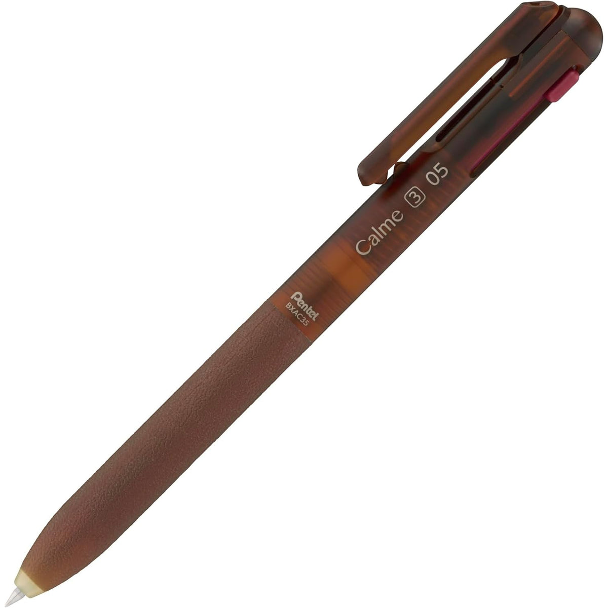 Pentel Calme Relaxed Frost Series 0.5mm 3-Colour Silent Ballpoint Pen