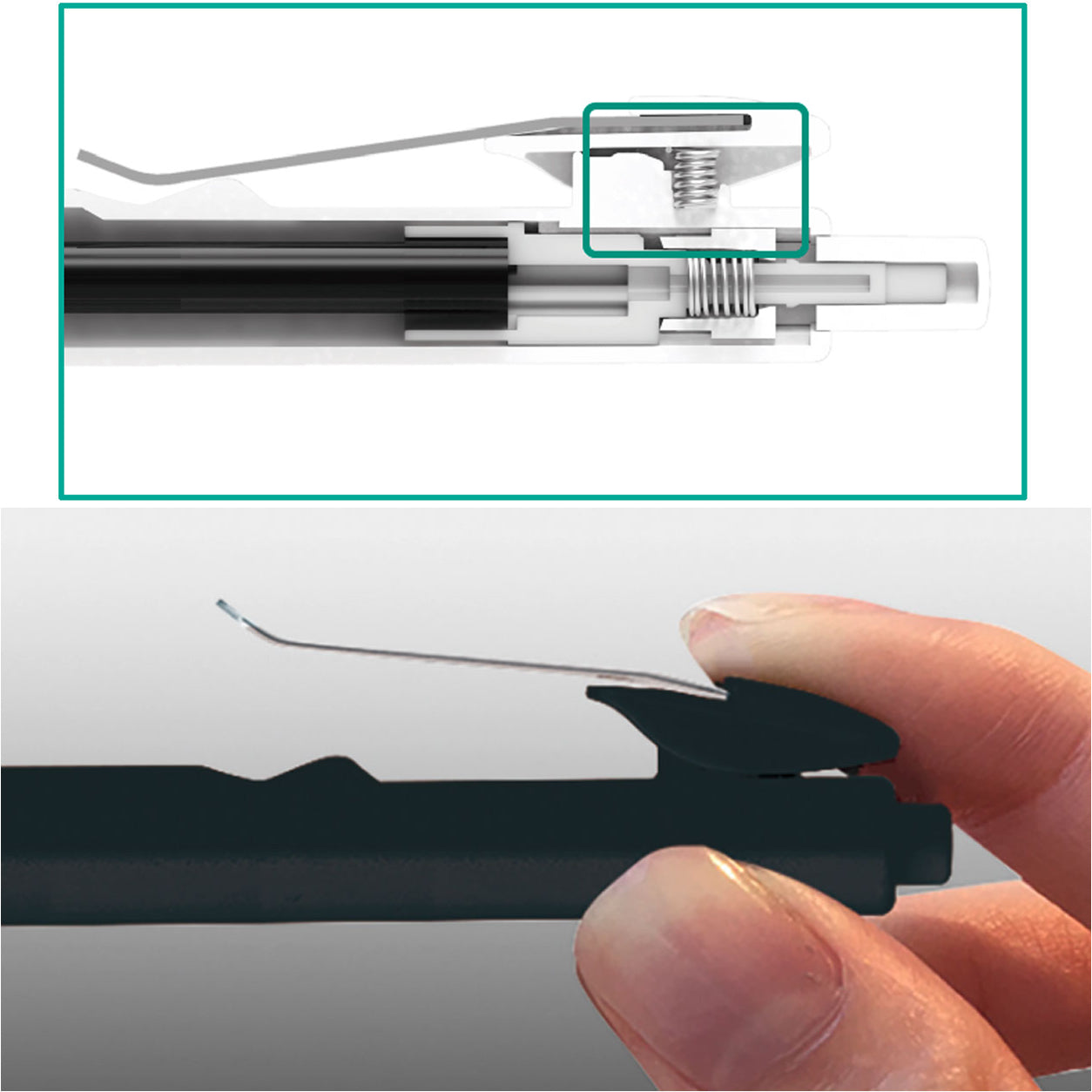 Zebra bLenU 0.7mm Retractable Oil-based Black Ink Ballpoint Pen