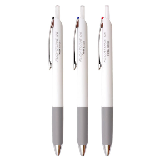 Pentel FLOATUNE 0.5mm Retractable Oil Based Ballpoint Pens (Pack of 3)