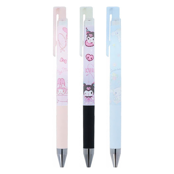 Sun-Star Pilot Juice Up 04 Sanrio 0.4mm Black Ink Gel Pens (Pack of 3)
