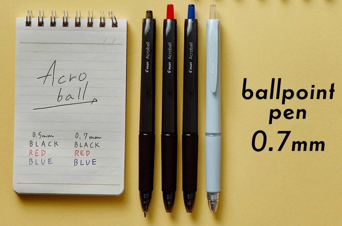 Pilot Acroball 0.7mm Oil Based Ballpoint Pens (Pack of 4)