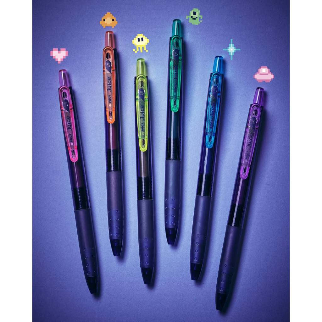 Pilot Juice Neon Colour 0.5mm 6-Color Retractable Gel Ink Pen Set