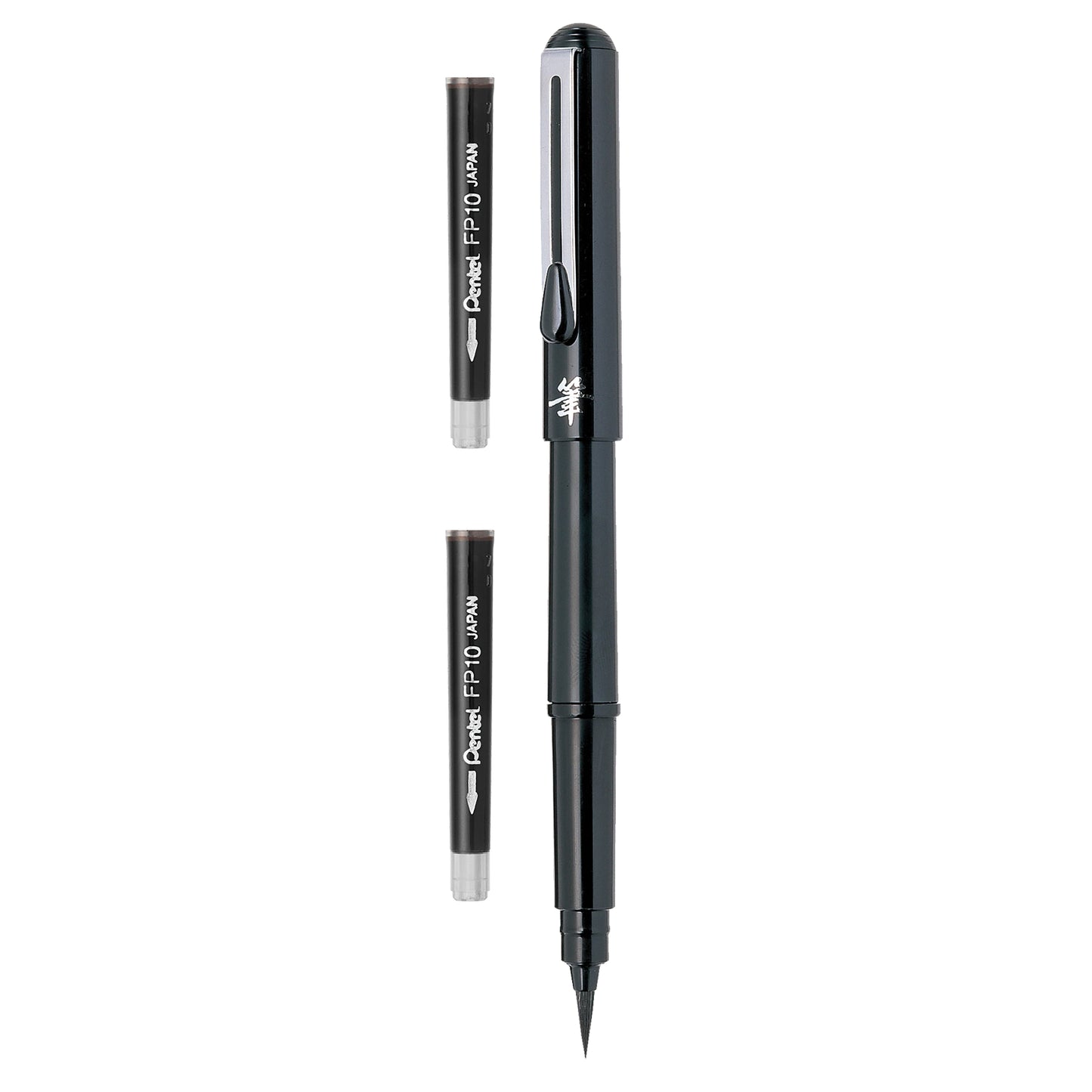 Pentel Pentel FUDE Scientific Brush Pen Set (one pen and 2 refills)