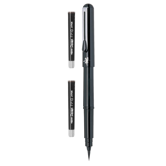 Pentel Pentel FUDE Scientific Brush Pen Set (one pen and 2 refills)