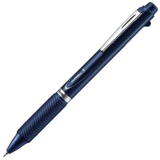 Pentel ENERGEL 3 Fine Line 3-Colour 0.5mm Gel Ballpoint Pen