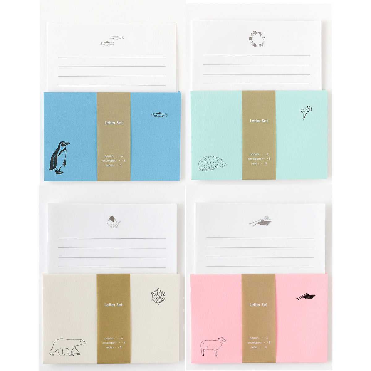 GreenFlash Animal Series Letter Set (4 Sets)