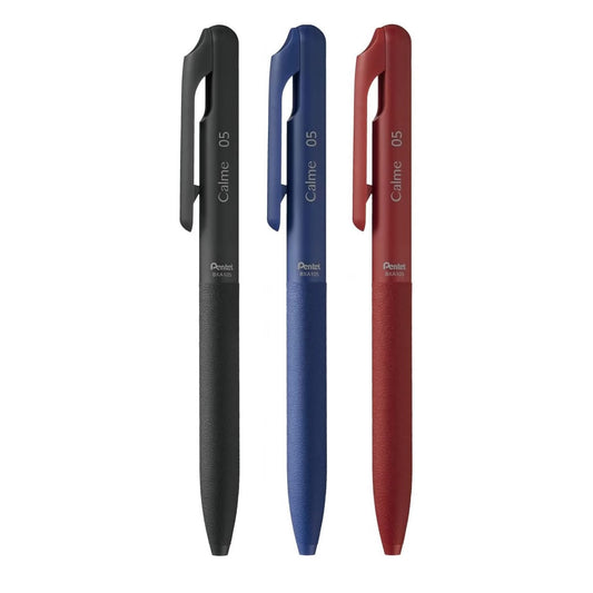 Pentel Calme 0.5mm Silent Ballpoint Pens (Pack of 3)