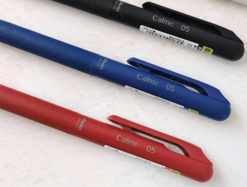 Pentel Calme 0.5mm Silent Ballpoint Pens (Pack of 3)