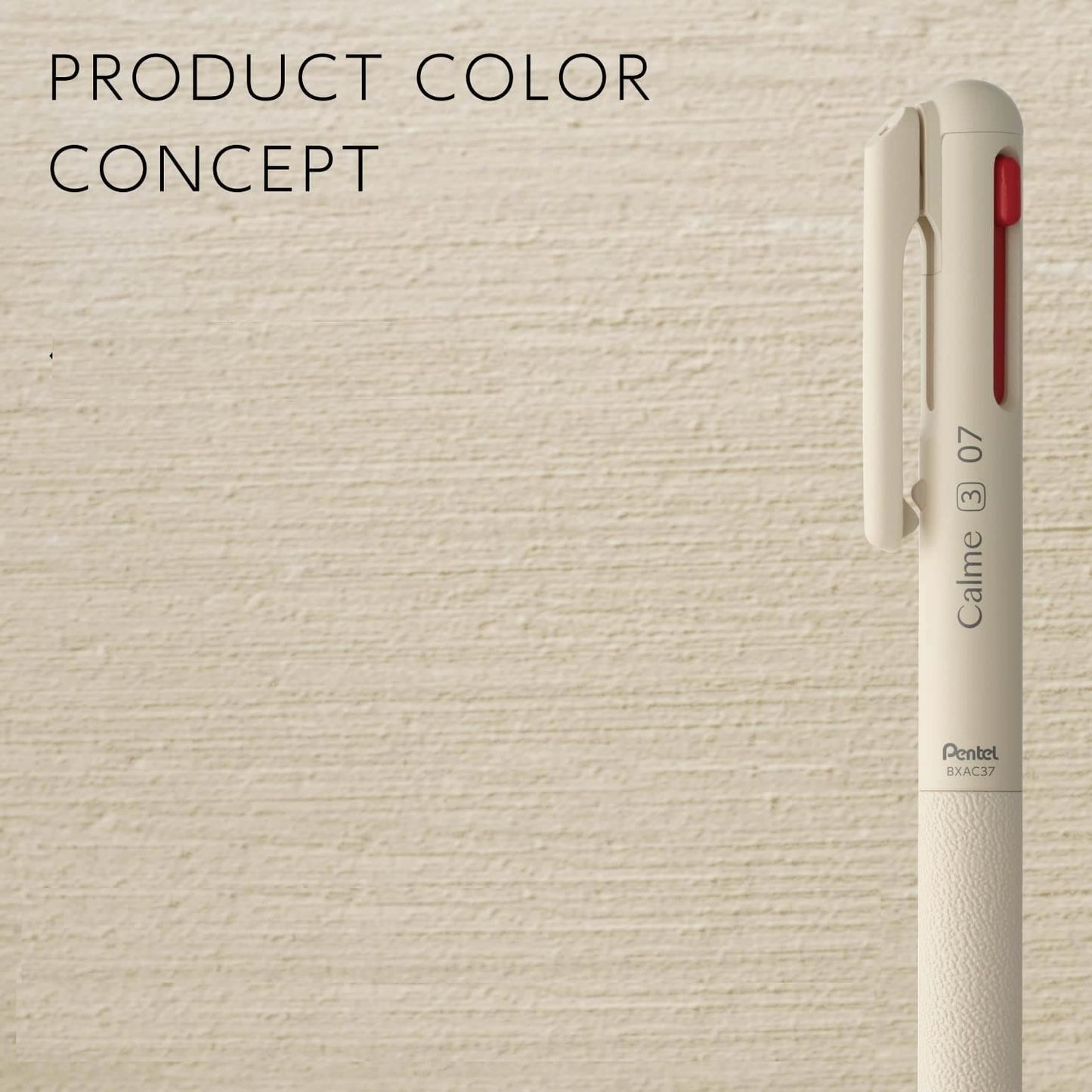 Pentel Calme 0.7mm 3-Colour Silent Ballpoint Pens (Pack of 3)