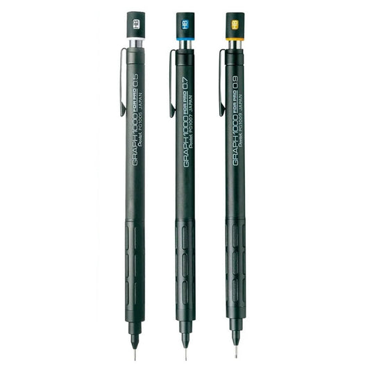 Pentel GRAPH 1000 FOR PRO 0.5mm 0.7mm 0.9mm Mechanical Pencils (Pack of 3)