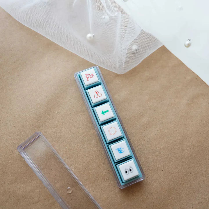 KODOMO NO KAO Pochitto Pick! Push-Button Self-inking Stamp