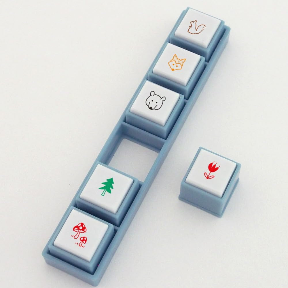 KODOMO NO KAO Pochitto Pick! Push-Button Self-inking Stamp