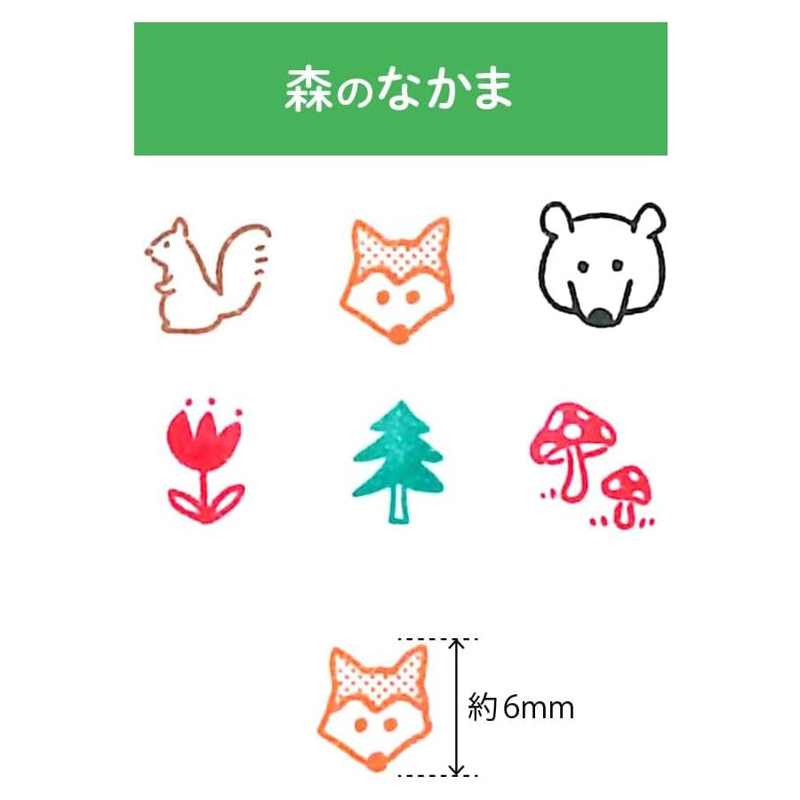 KODOMO NO KAO Pochitto Pick! Push-Button Self-inking Stamp