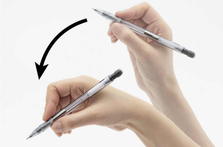Zebra KNOCK PENCIL M-1700 0.5mm Mechanical Pencils (Pack of 3), DRAFIX Leads