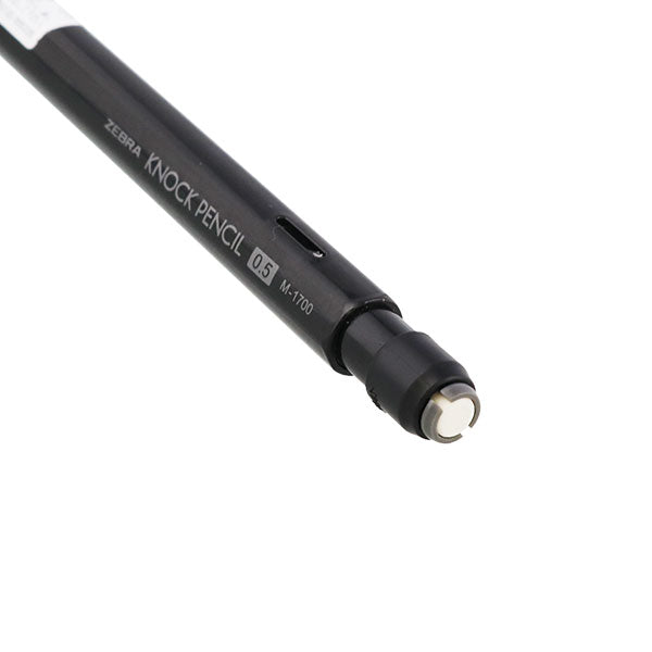 Zebra KNOCK PENCIL M-1700 0.5mm Mechanical Pencils (Pack of 3), DRAFIX Leads