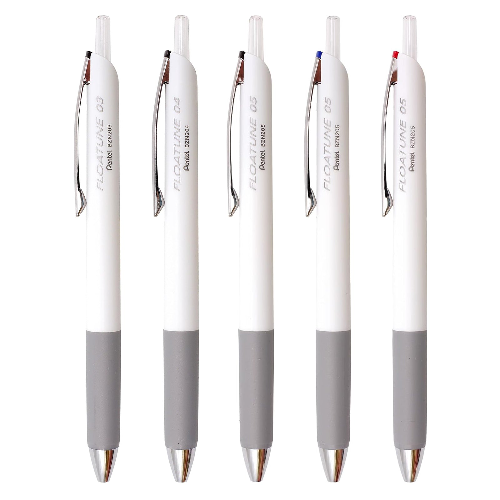 Pentel FLOATUNE Retractable Oil Based Ballpoint Pens (Pack of 5)
