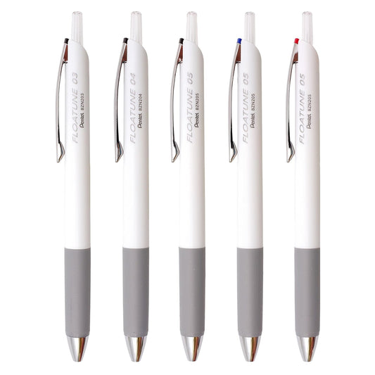 Pentel FLOATUNE Retractable Oil Based Ballpoint Pens (Pack of 5)