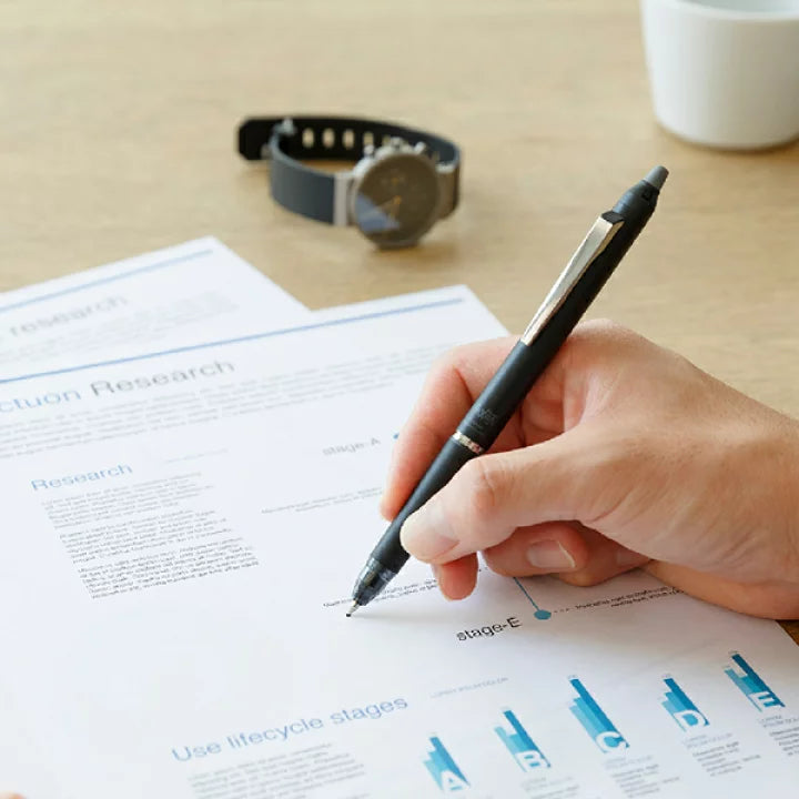 Pilot FriXion Ball Knock Zone 0.7mm Erasable Black Ink Ballpoint Pen