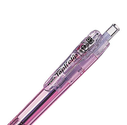 Zebra Tapli Clip 0.7mm Oil-Based Black Ink Ballpoint Pens (Pack of 4)