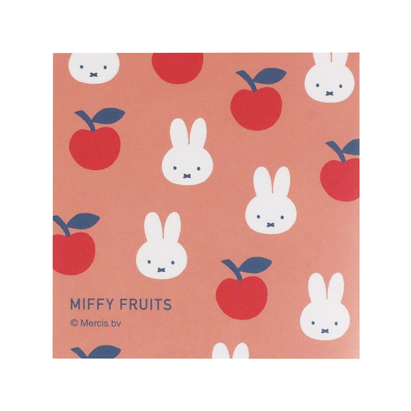 Kutsuwa Miffy Fruits Square Type Non-Sticky Memo Pad (100 Sheets)