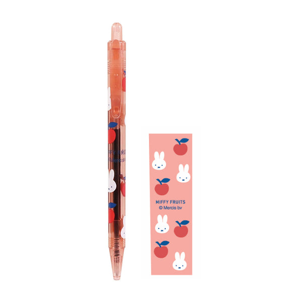 Kutsuwa Miffy Fruits 0.7mm Black Ink Ballpoint Pen