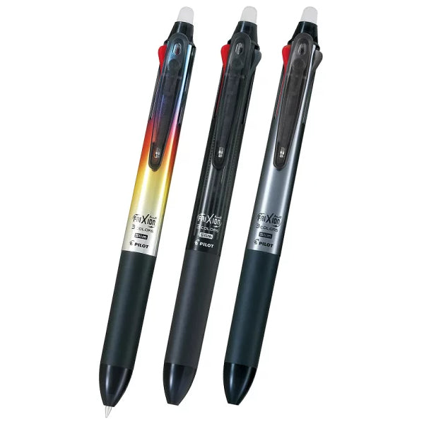 Pilot FRIXION BALL 3 Slim Design Series 0.5mm 3-Colour Pen (Pack of 3)