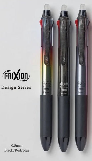 Pilot FRIXION BALL 3 Slim Design Series 0.5mm 3-Colour Pen (Pack of 3)