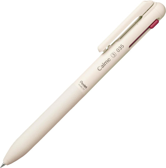 Pentel Calme 0.35mm 3-Colour Silent Ballpoint Pen