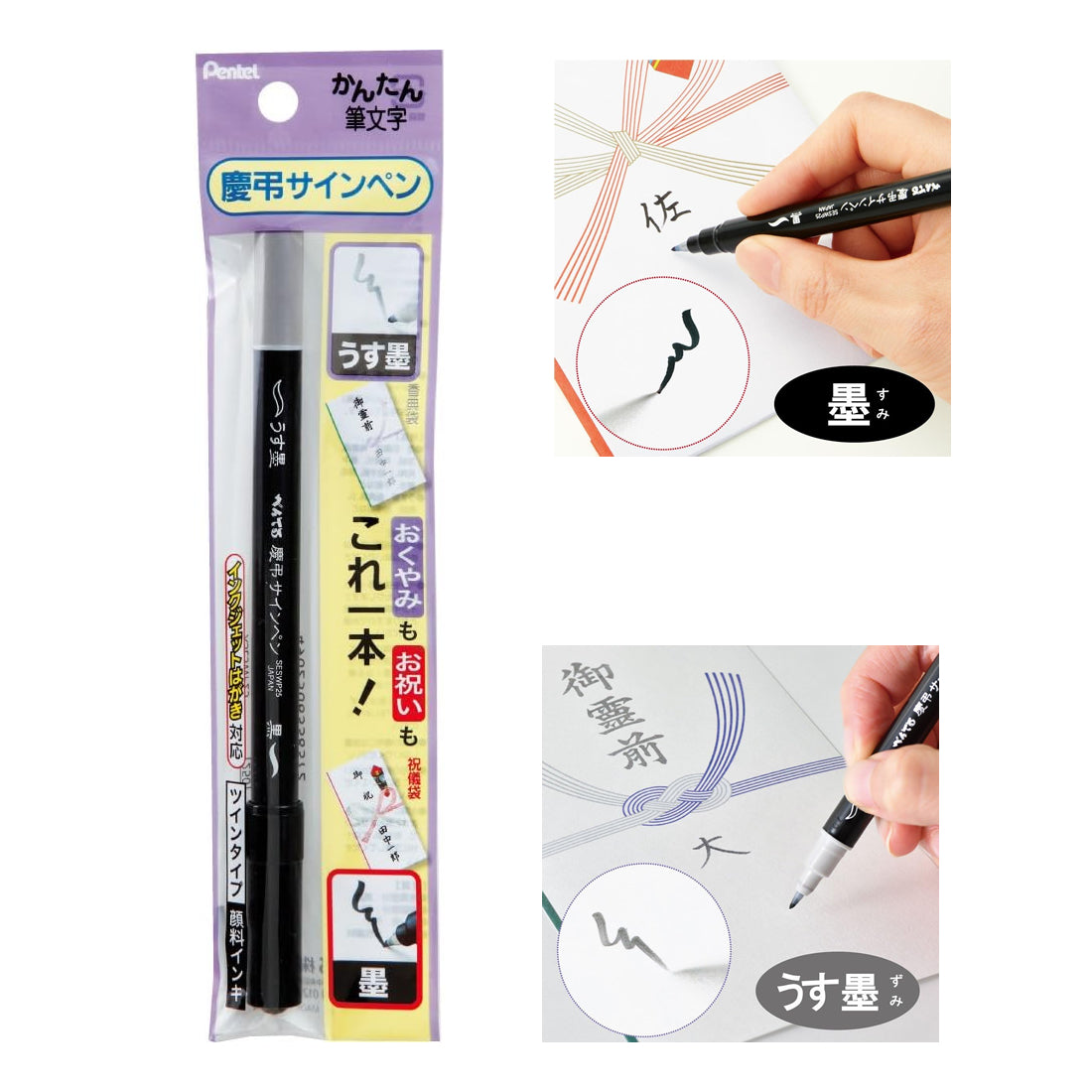 Pentel Twin Tip Pens (Pack of 3)