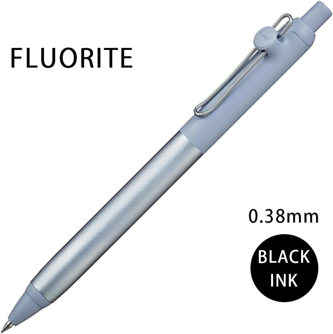 Uni ZENTO Flow 0.38mm Water-Based Black Ink Ballpoint Pen