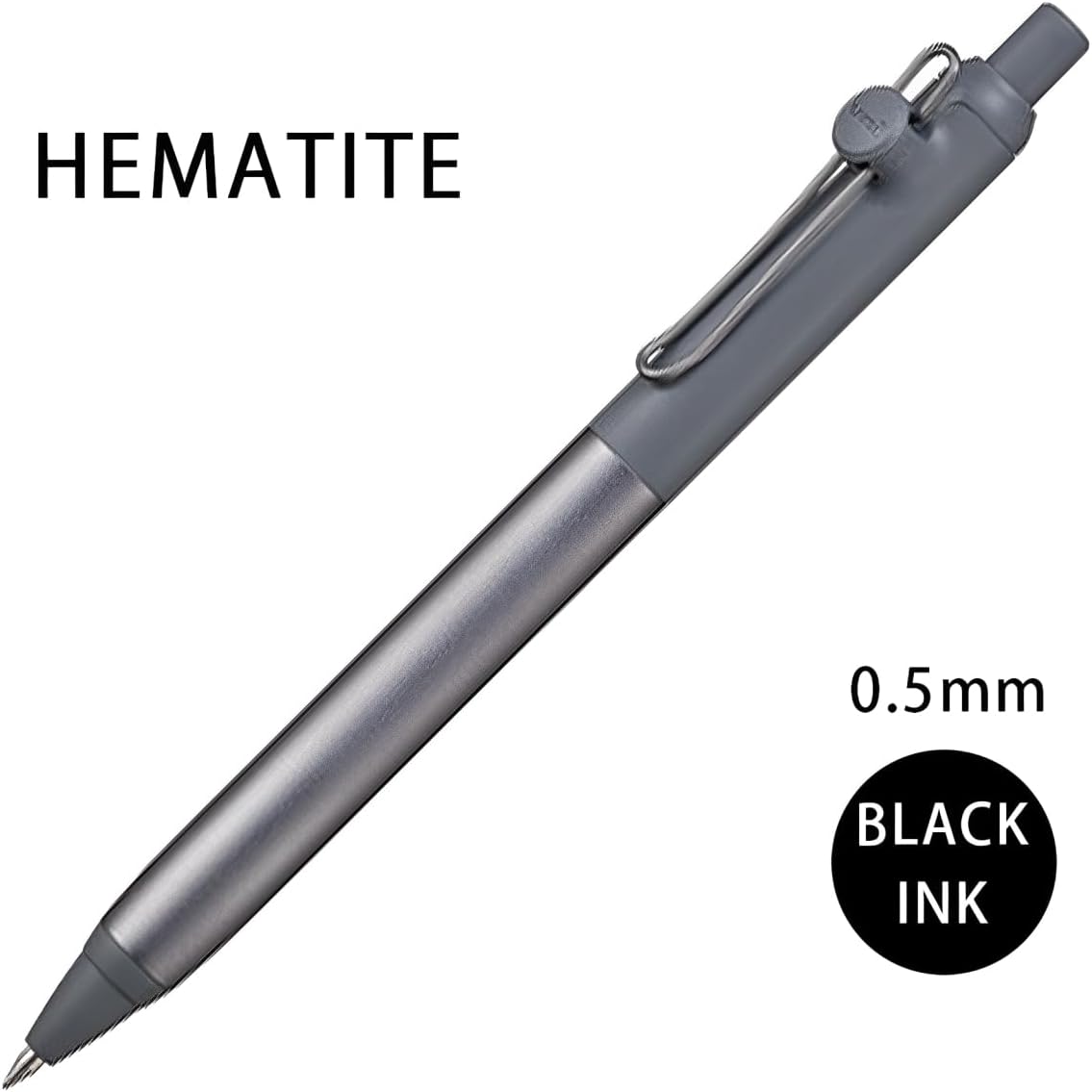 Uni ZENTO Flow 0.5mm Water-Based Black Ink Ballpoint Pen
