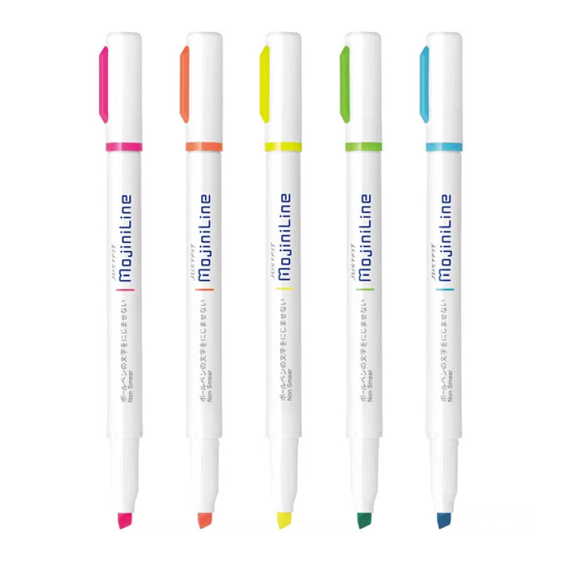Zebra JUSTFIT MojiniLine 5-Colour Highlighter Set