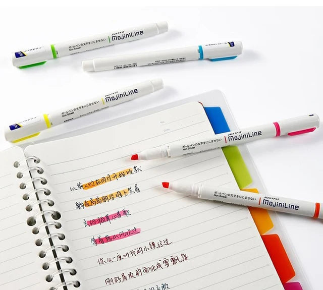 Zebra JUSTFIT MojiniLine 5-Colour Highlighter Set