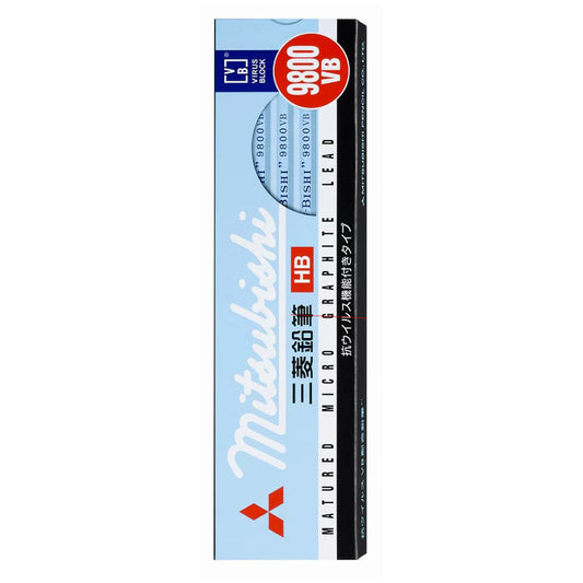 Uni 9800VB Virus Block Hexagon Axis Mitsubishi Pencils (Pack of 12)