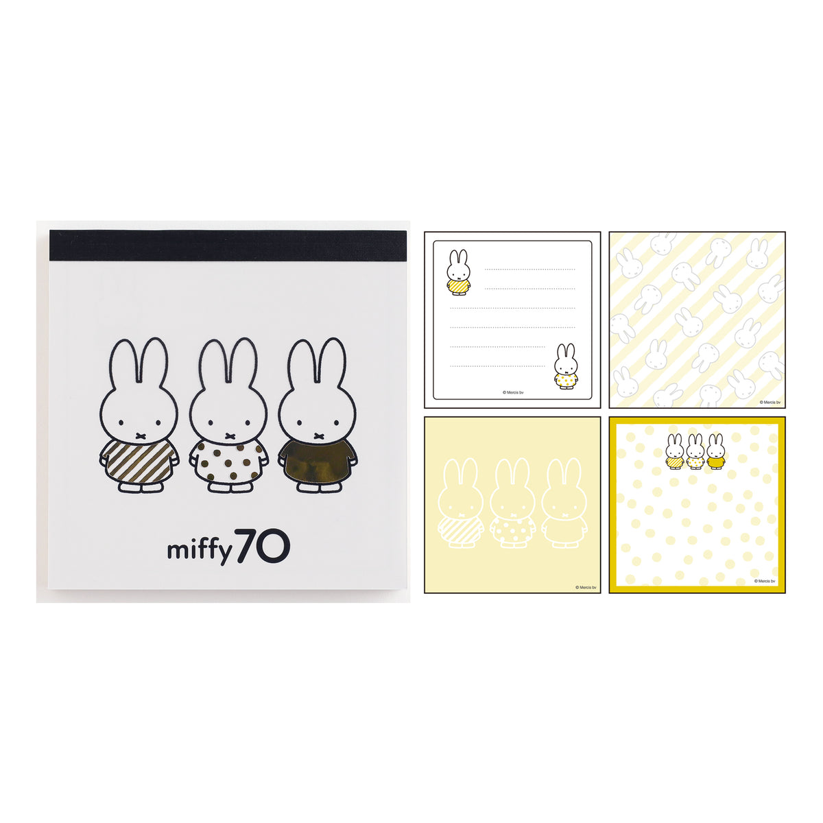 GreenFlash 70th Anniversary Miffy Square Type Memo Pad (100 Sheets)