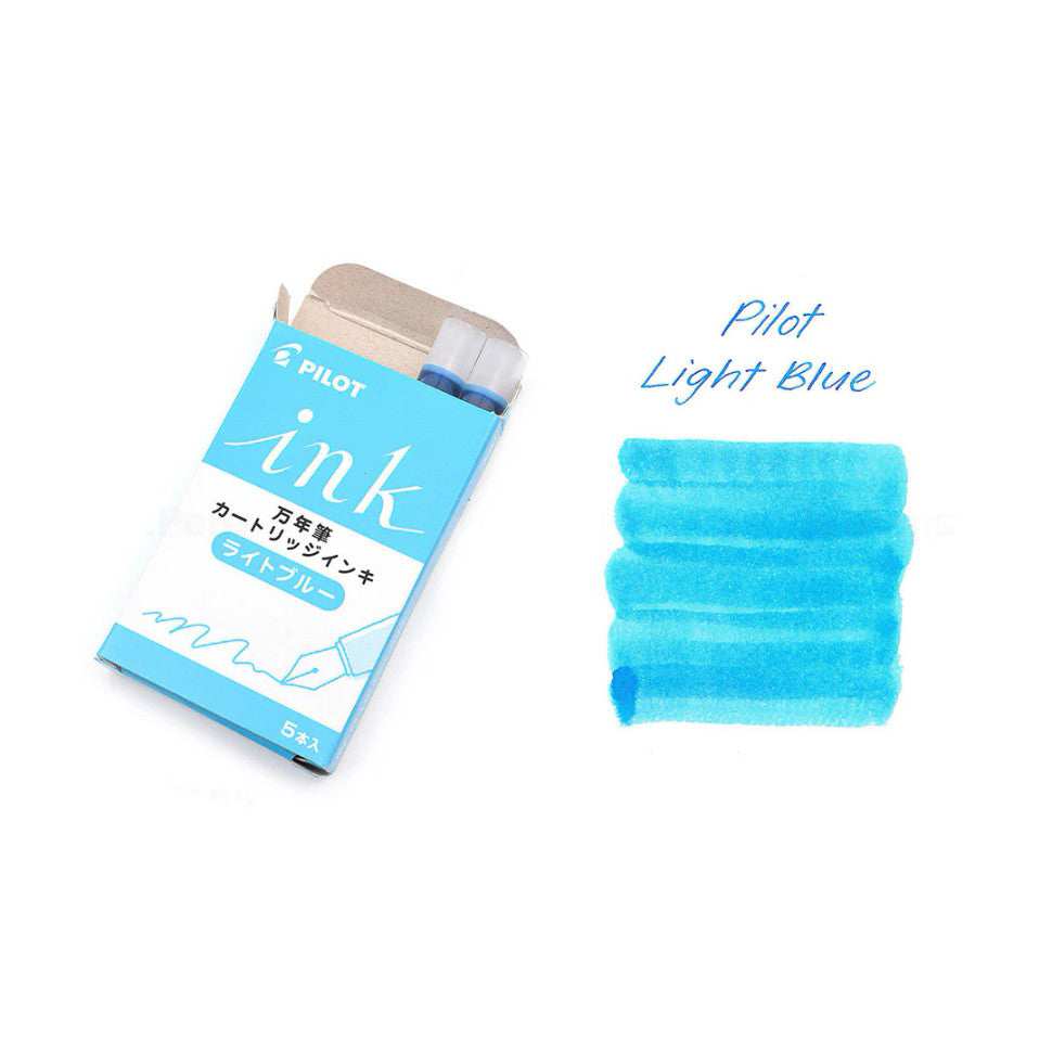 Pilot Fountain Pen Water-based Ink Cartridges (6-Colour Set)