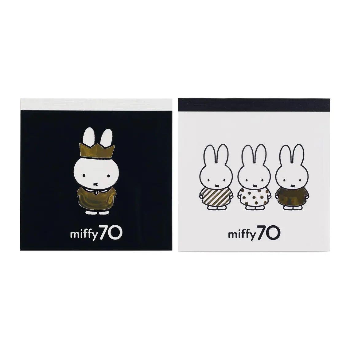 GreenFlash 70th Anniversary Miffy Square Type Memo Pad 100 Sheets (Pack of 2)