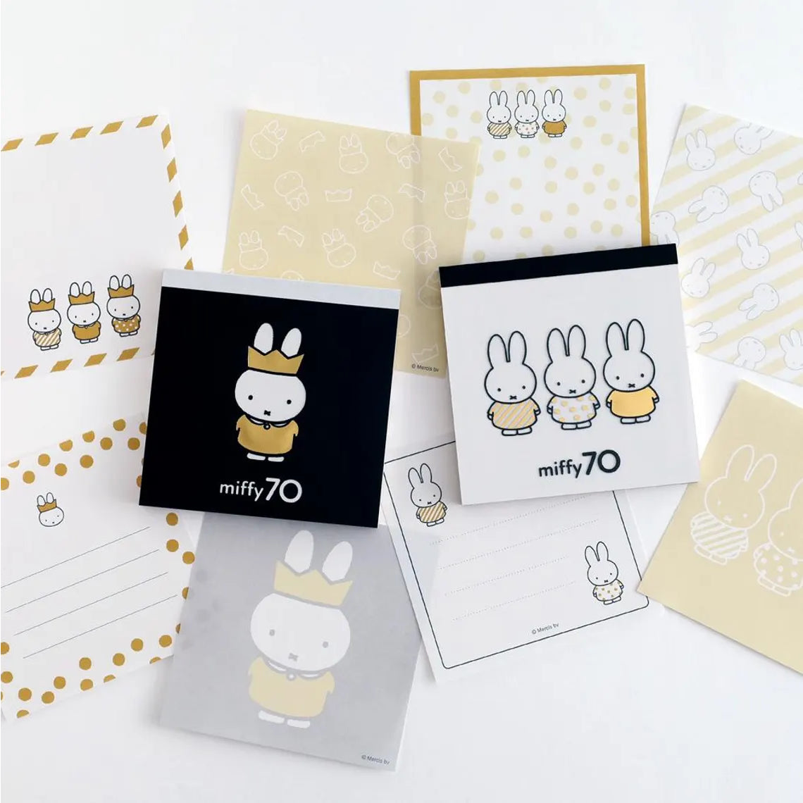 GreenFlash 70th Anniversary Miffy Square Type Memo Pad 100 Sheets (Pack of 2)
