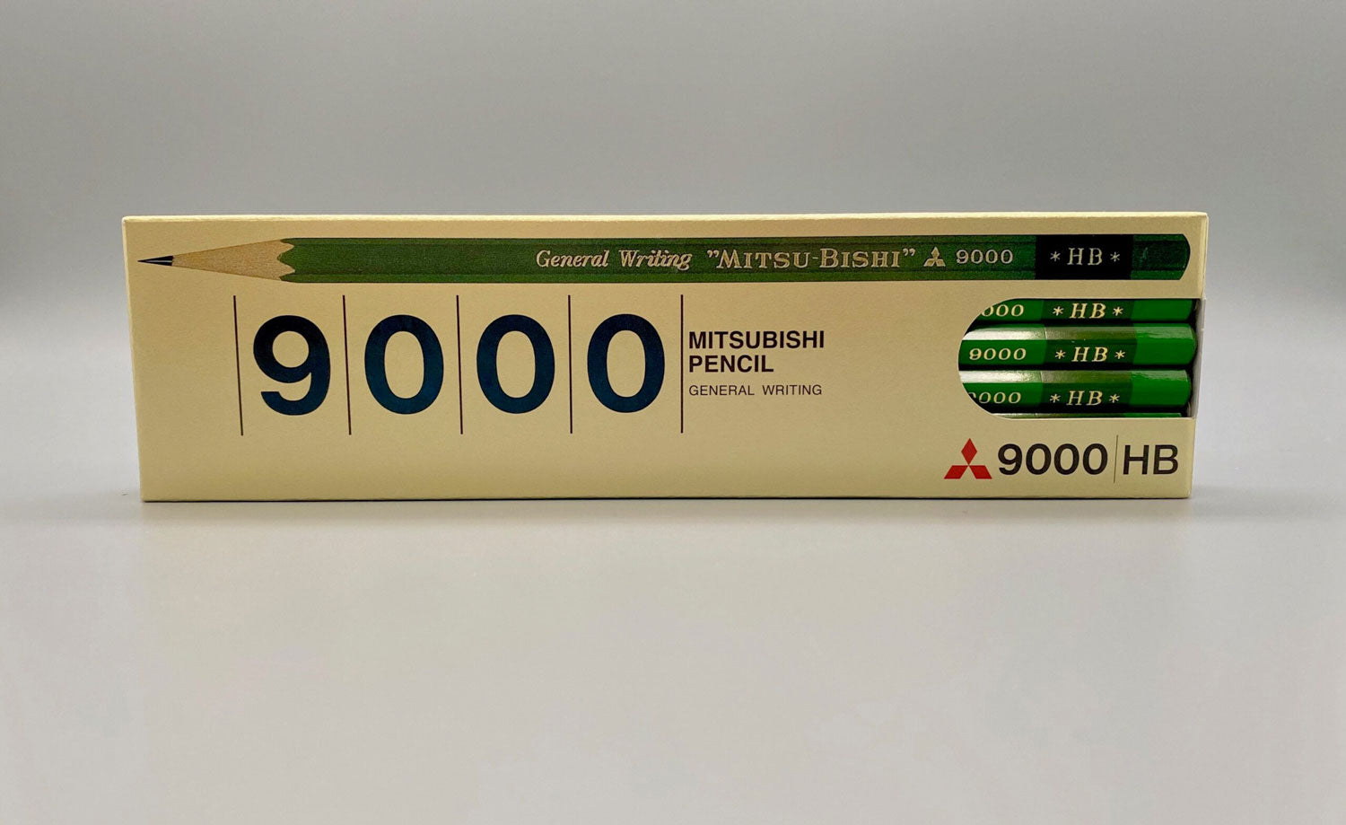 Uni 9000 Hexagon Axis Mitsubishi Pencils (Pack of 12)