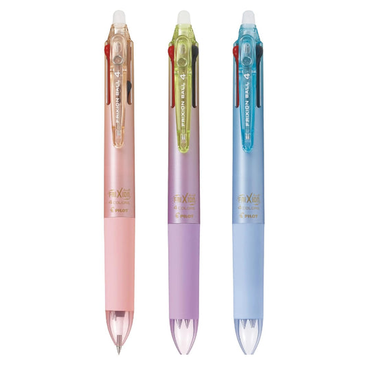 Pilot FRIXION BALL 4 Erasable 0.38mm 4-Colour Ballpoint Pens (Pack of 3)