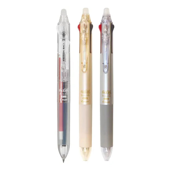 Pilot FRIXION BALL 3 Slim 0.38mm 3-Colour Erasable Ballpoint Pens (Pack of 3)